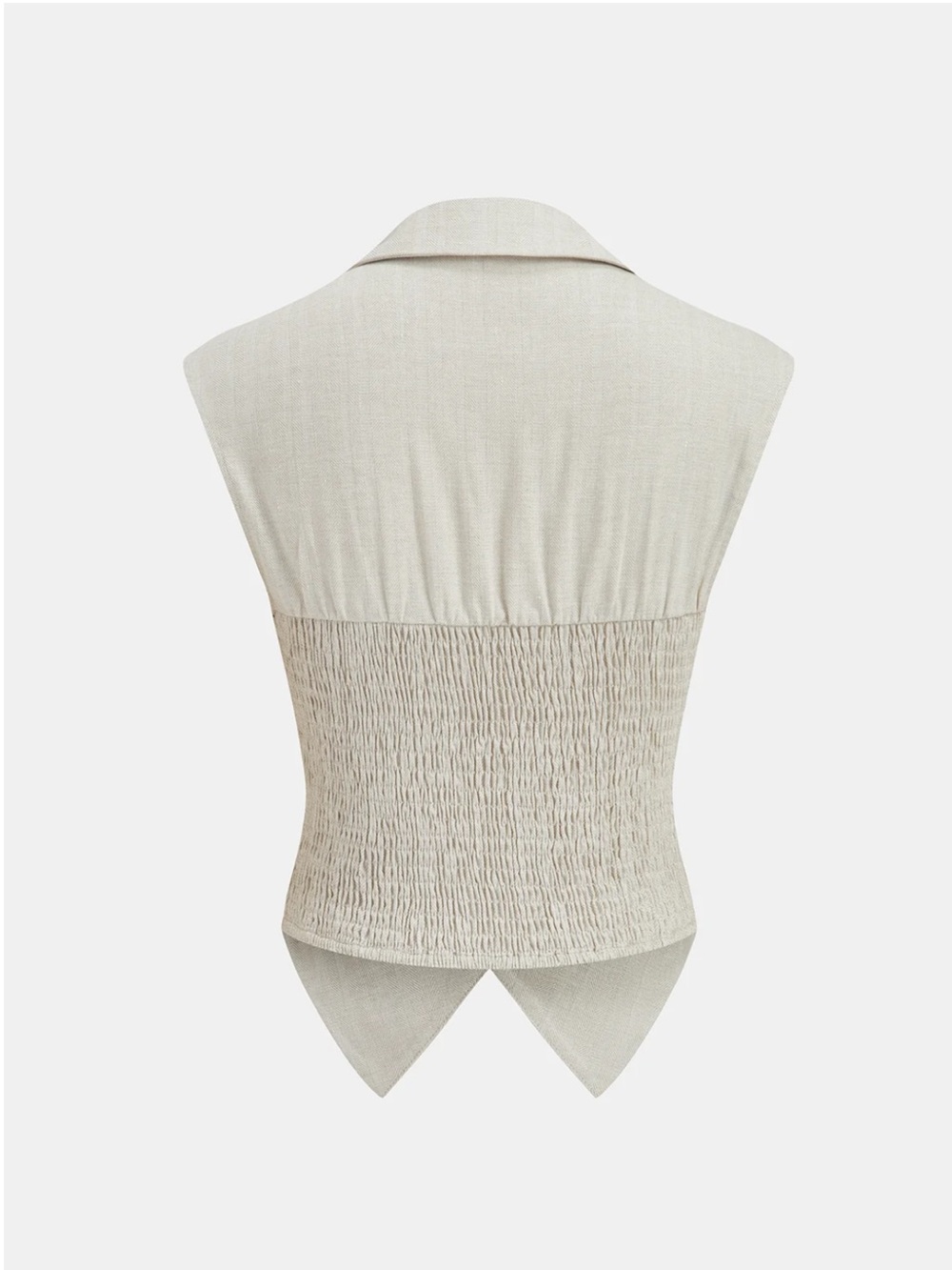 NWT Commense Cotton Linen Sleeveless Top & Pleated Pants Set - Picture 3 of 11